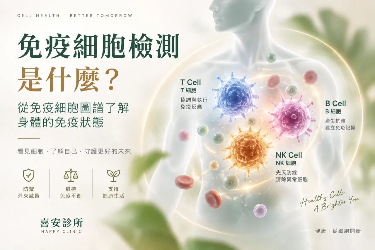 免疫細胞檢測與T細胞B細胞NK細胞免疫細胞圖譜示意圖