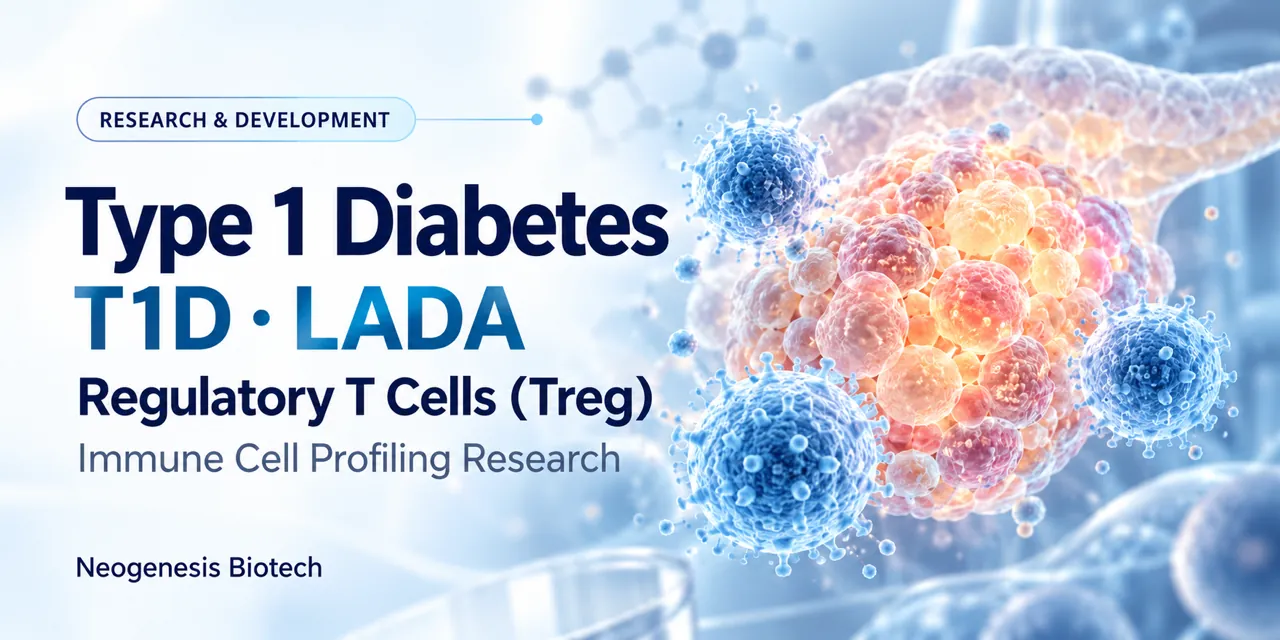 Neogenesis Biotech and Taipei Veterans General Hospital research on type 1 diabetes (T1D), LADA and regulatory T cells (Tregs) through immune cell profiling