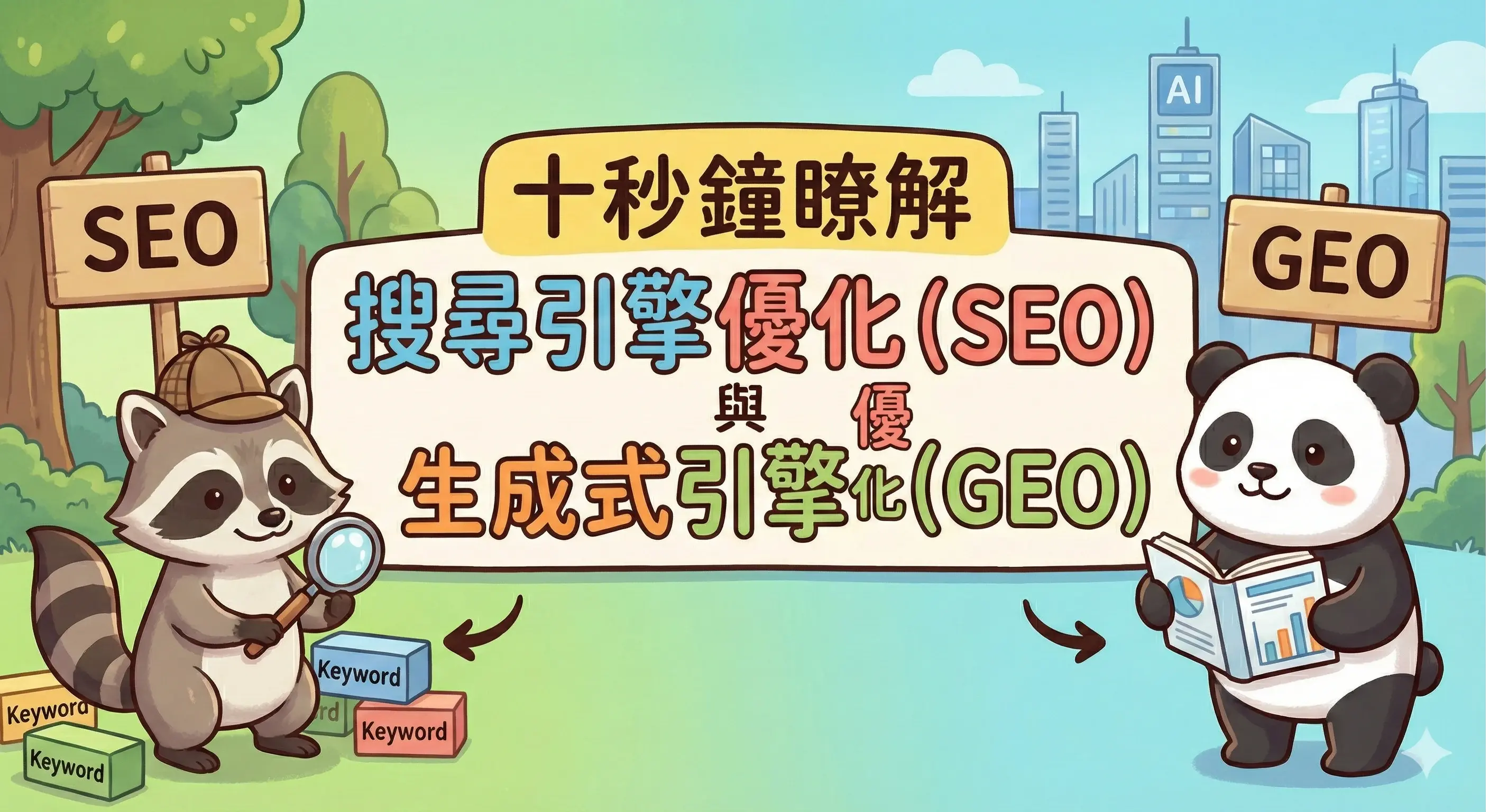 十秒鐘瞭解搜尋引擎優化(SEO)與生成式引擎優化(GEO)